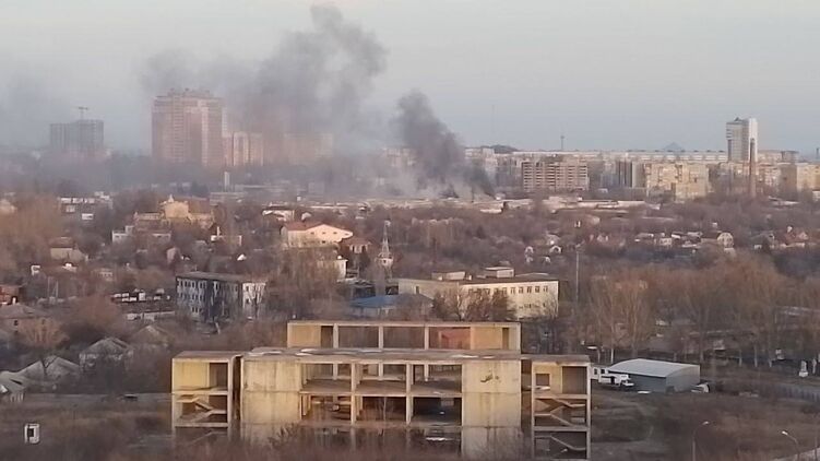 Обстрел Киевского района Донецка