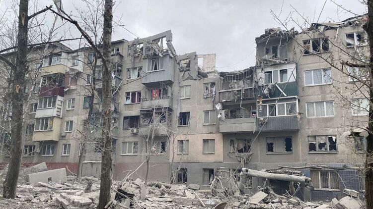 Последствия удара по Славянску Донецкой области