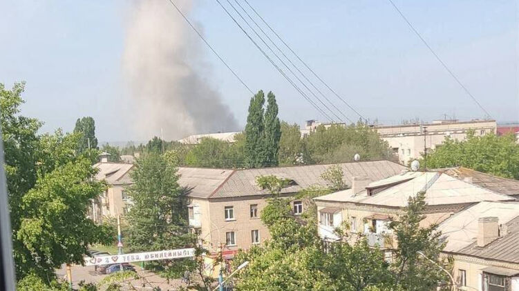 Новый взрыв в Луганске