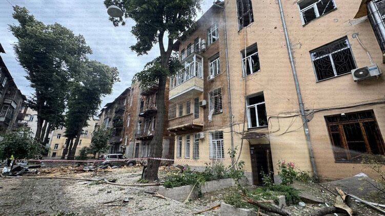 Постраждала від удару вулиця у центрі Одеси