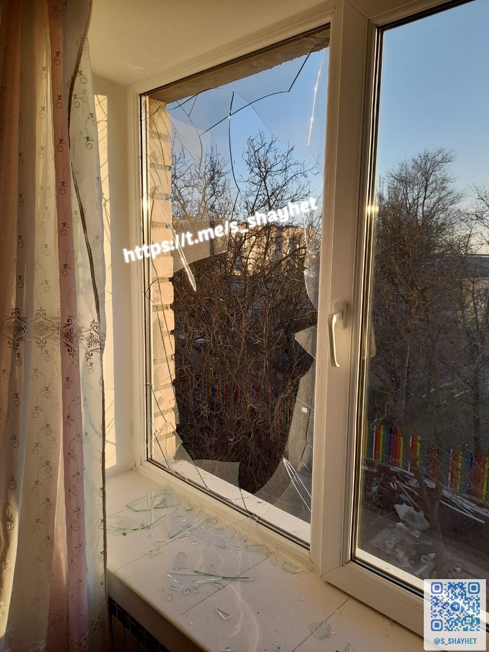 Последствия обстрела Николаевской области