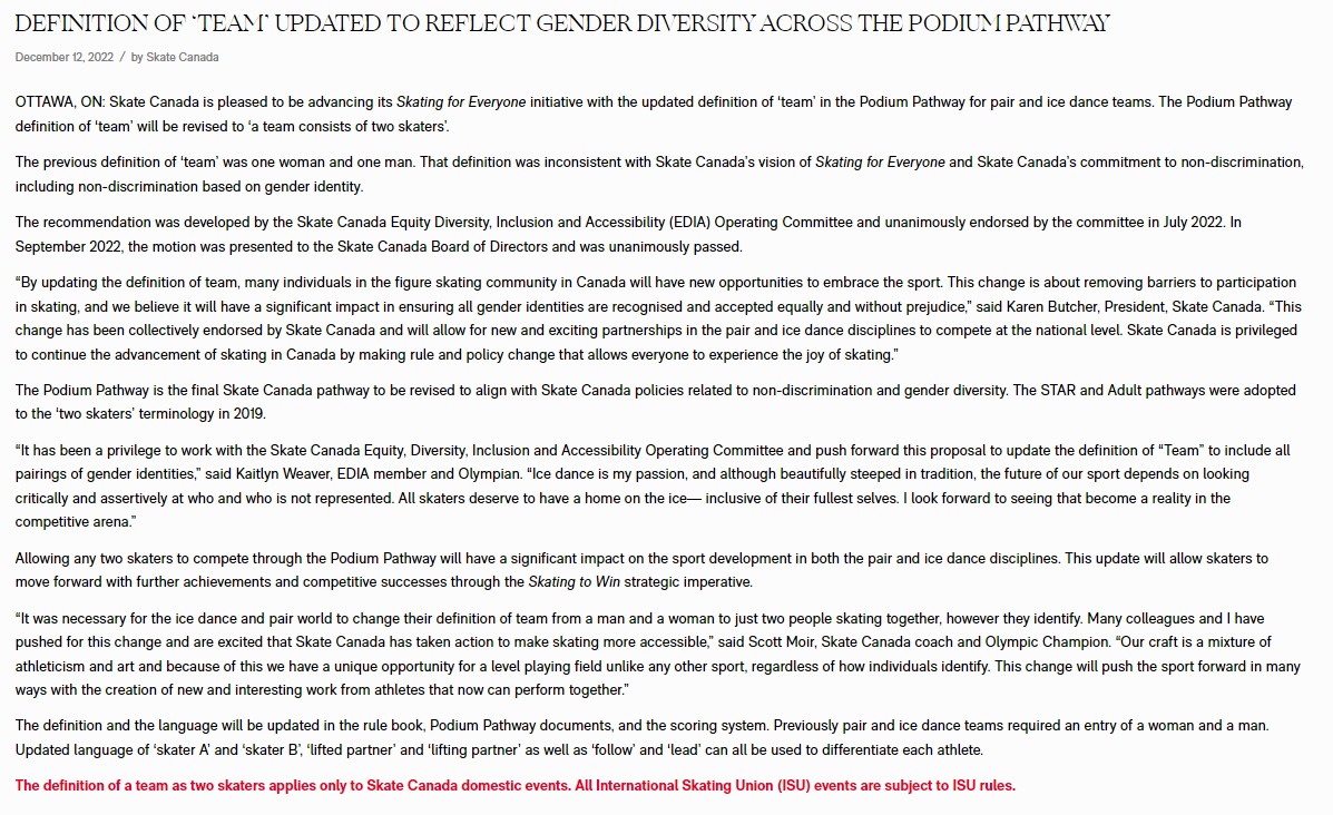 Скриншот с сайта Skate Canada