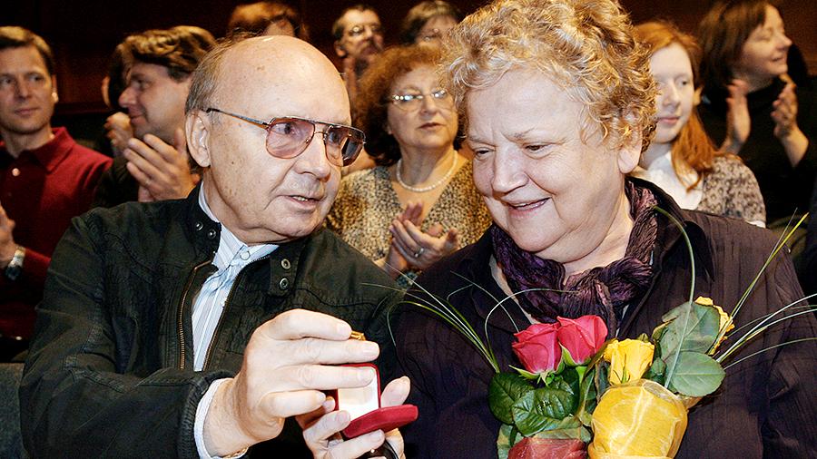 Андрей Мягков с супругой Анастасией Вознесенской