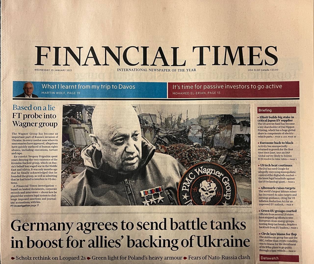 В Financial Times вышел материал о транснациональном бизнесе Евгения Пригожина