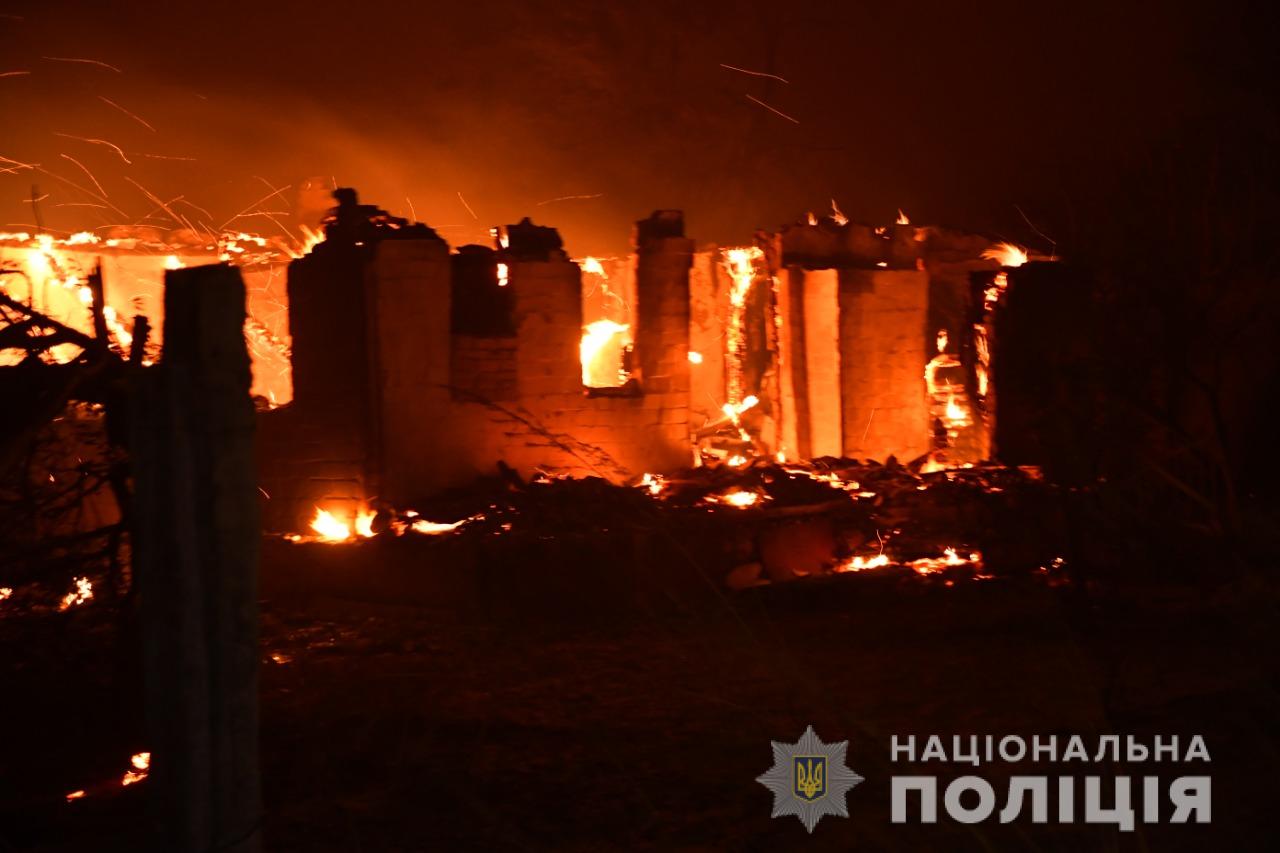 последствия лесных пожаров в Луганской области, фото Нацполиции