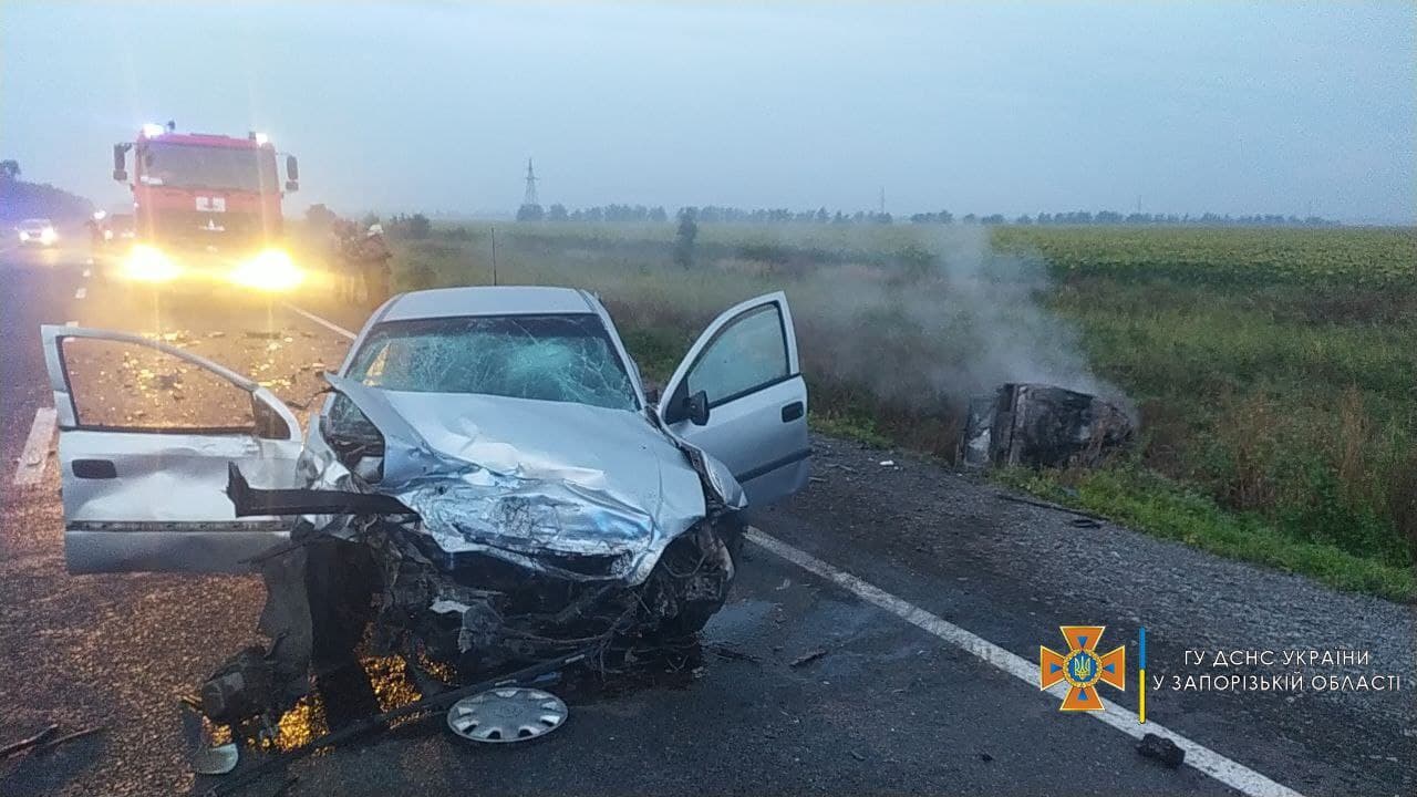 в ДТП под Запорожьем погибла семья с тремя детьми