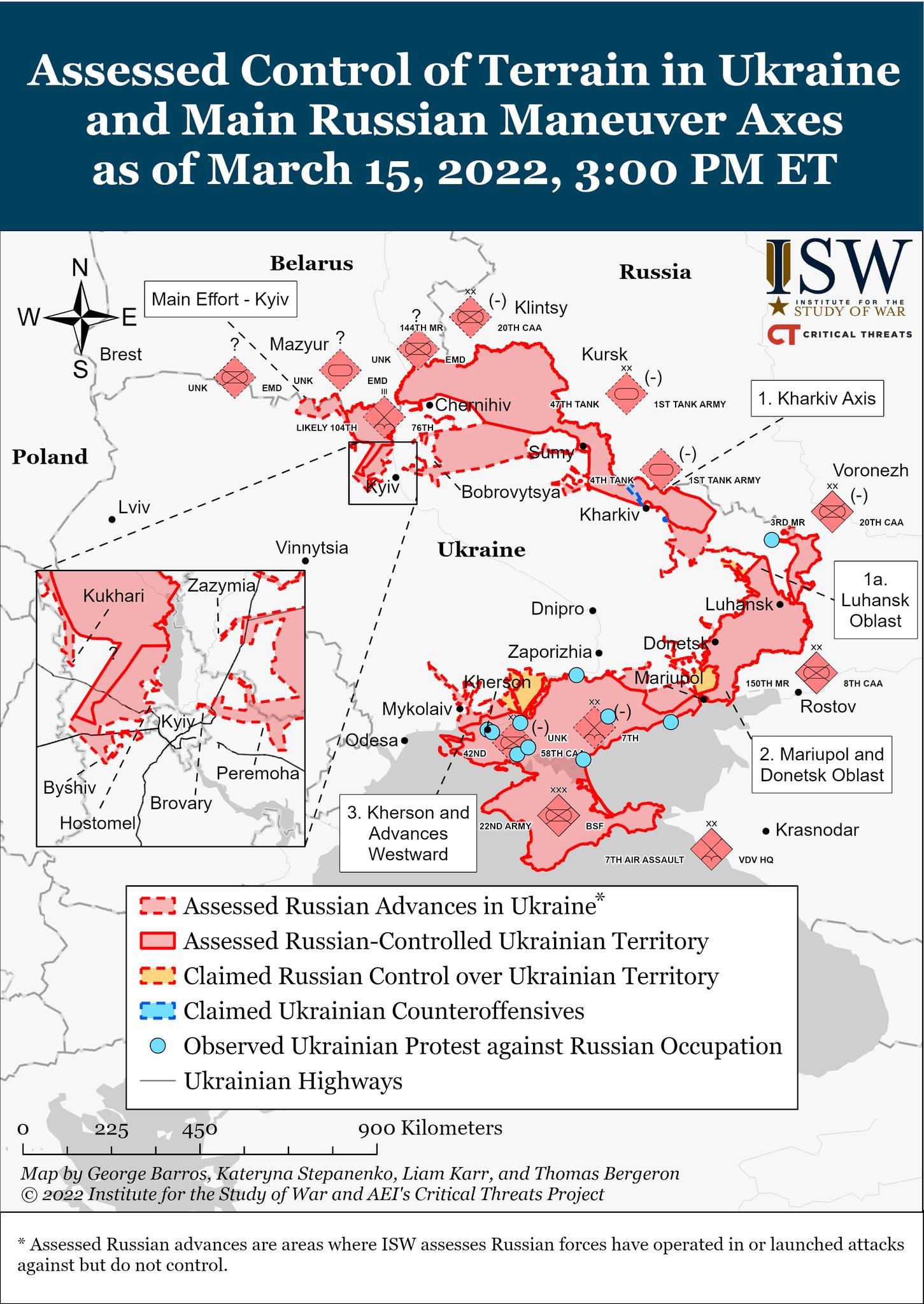 Карта боевых действий