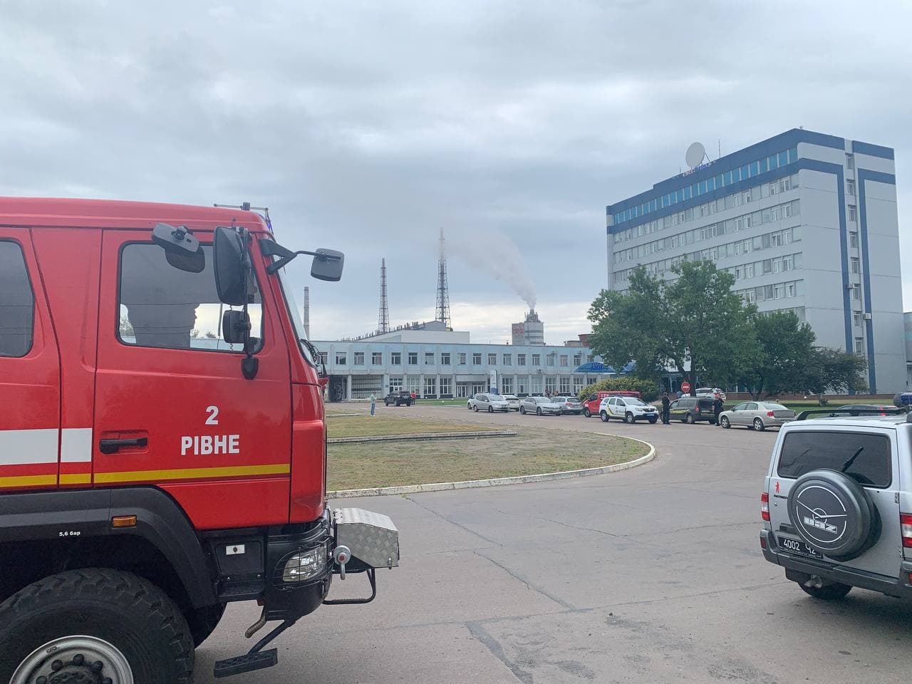 Завод после ликвидации утечки