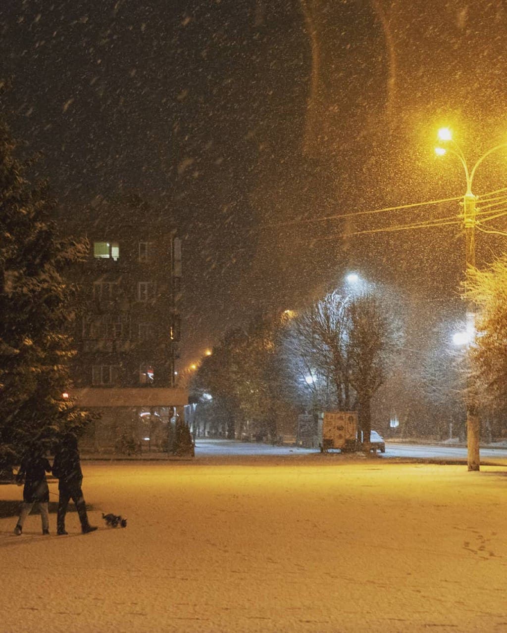 Первый снег в Шостке