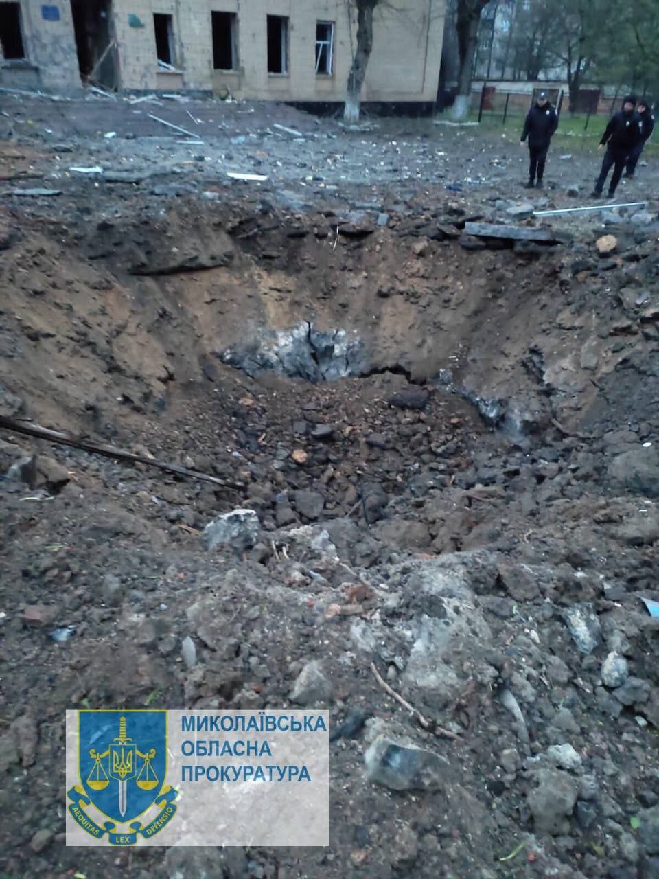 Фото последствий ночного обстрела Николаевской области