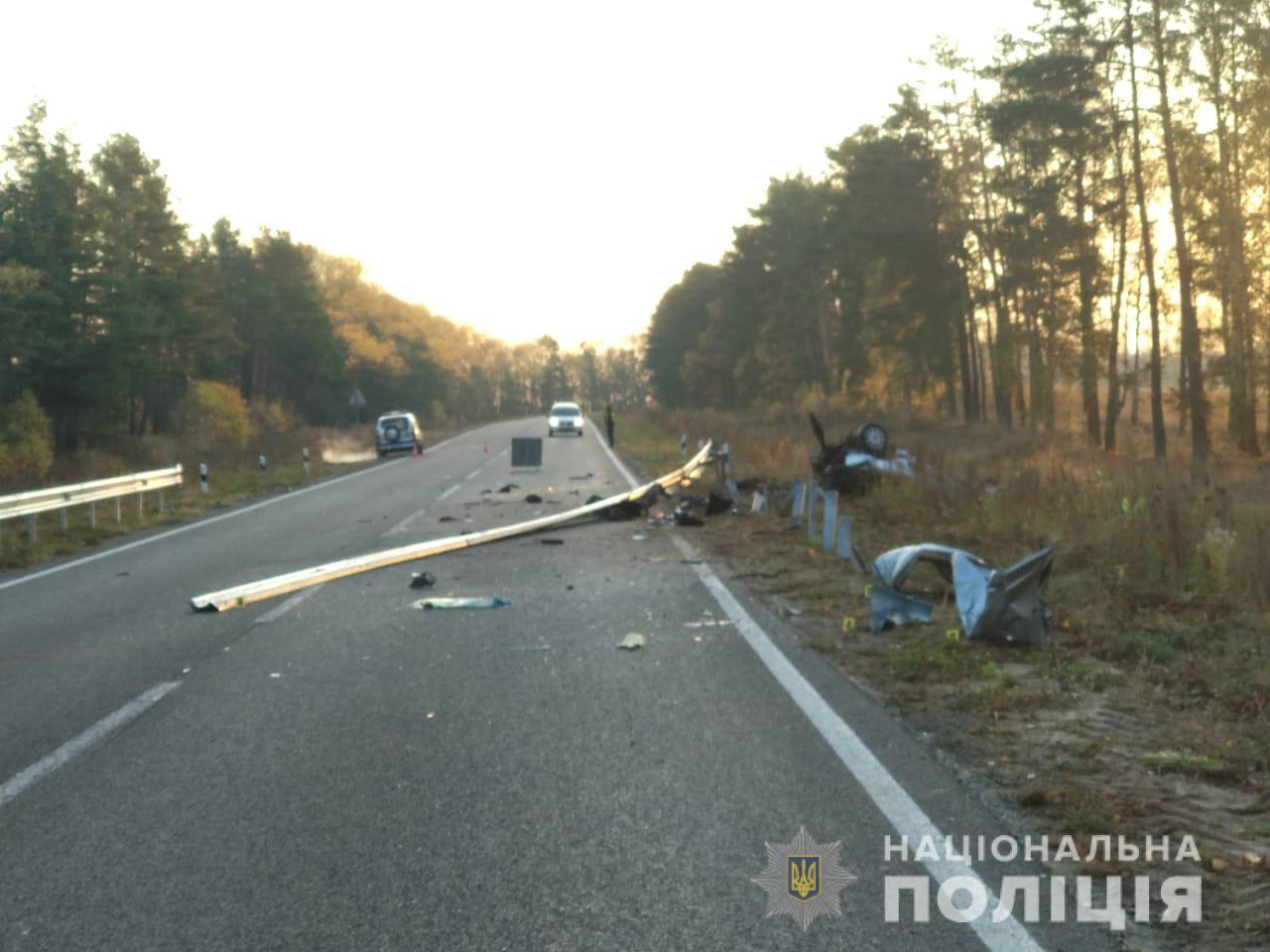 В Сумской области Шосткинского района произошло ДТП 28 октября. Фото: su.npu.gov.ua