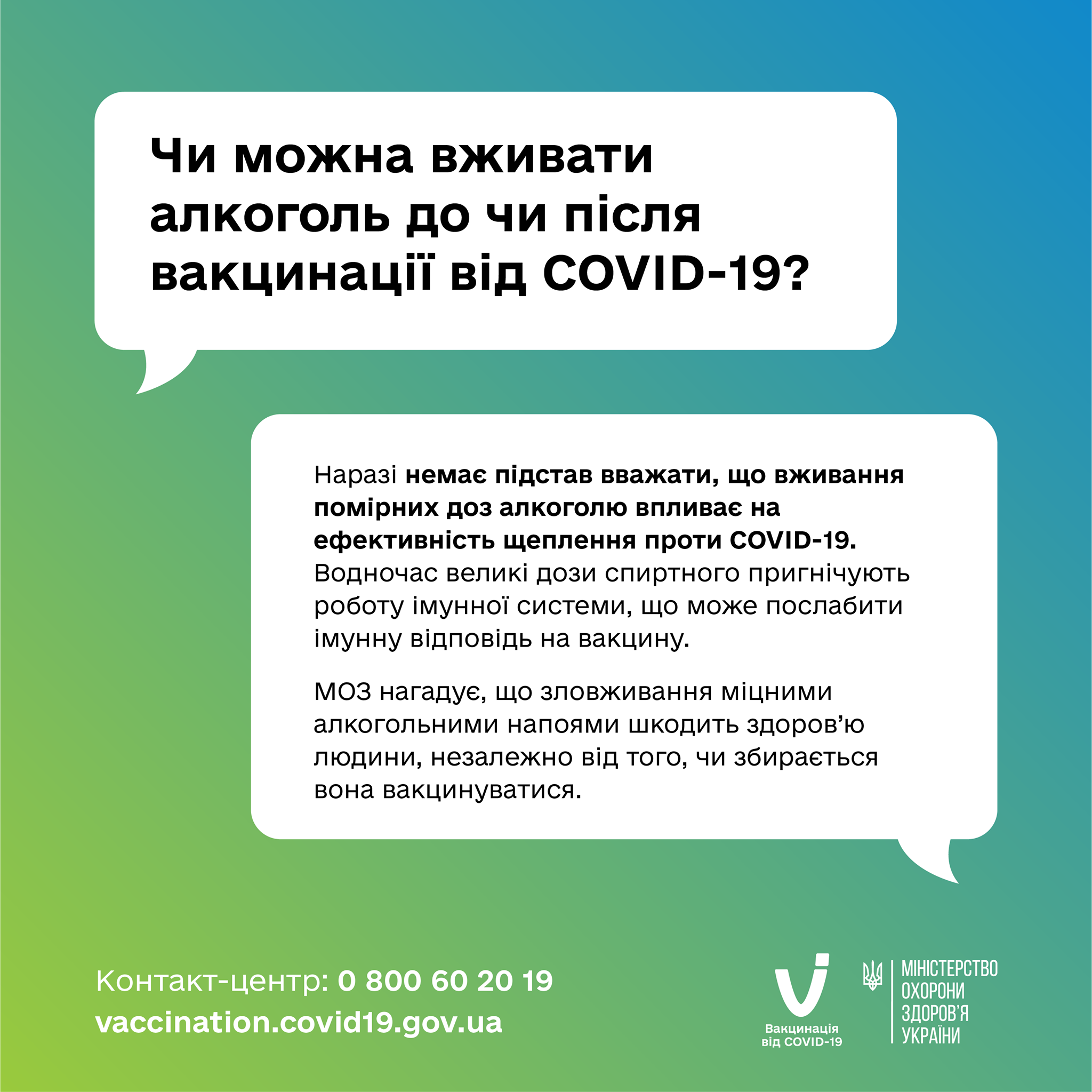 Что можно, а что нельзая делать после вакцинации от коронавируса. Скриншот из фейсбука МОЗ