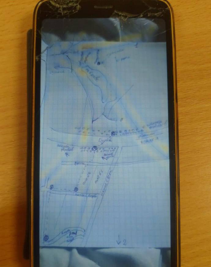 Нарушитель границы нарисовал карту маршрута в Румынию