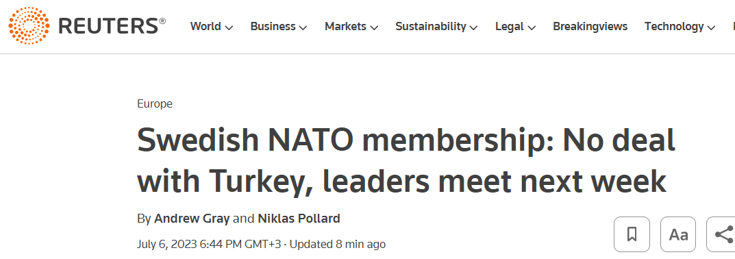 Швеция пока не сможет вступить в НАТО