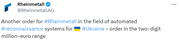 Rheinmetall передав Україні додаткові комплекси SurveilSpire