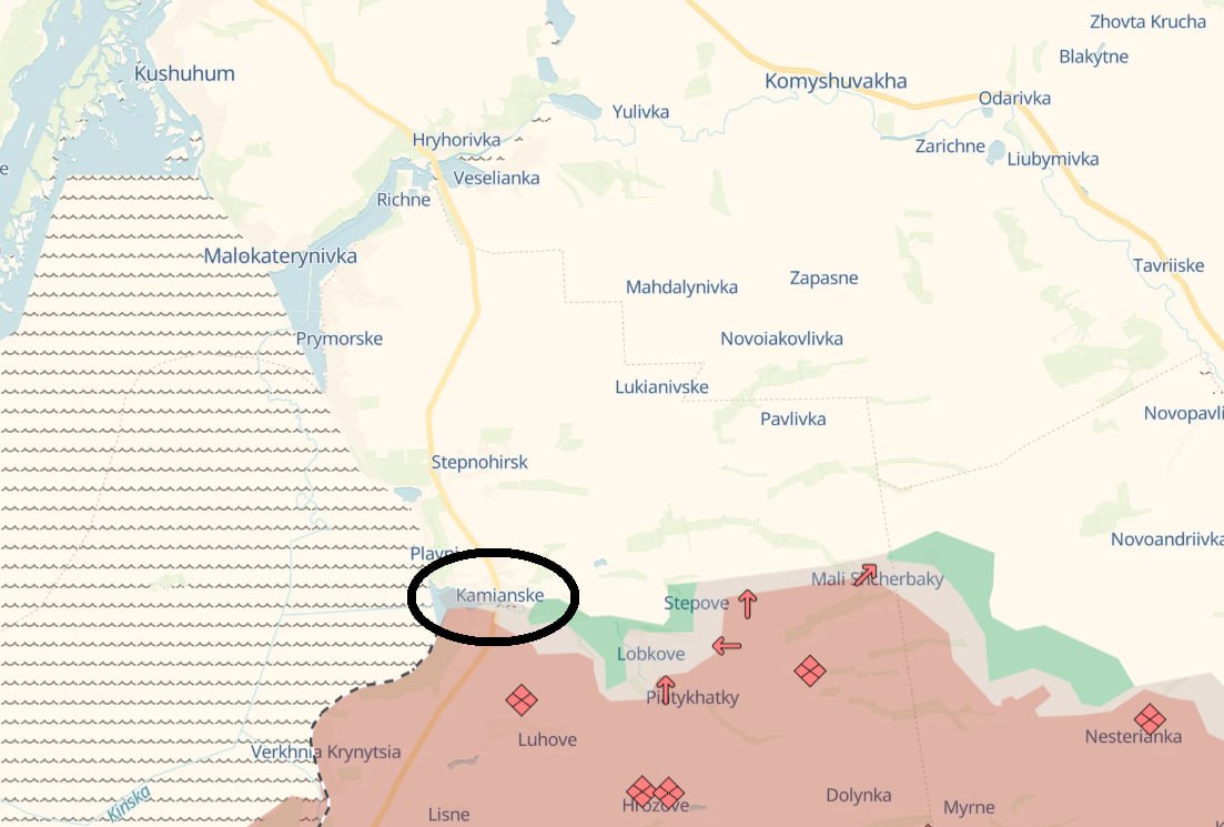 Карта боевых действий. Источник - Deep State