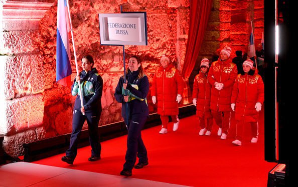 Фото россиян на открытии Паралимпиады 2026. Источник &ndash; Телеграм