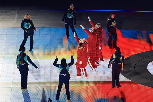 Фото (4) россиян на открытии Паралимпиады 2026. Источник &ndash; Телеграм