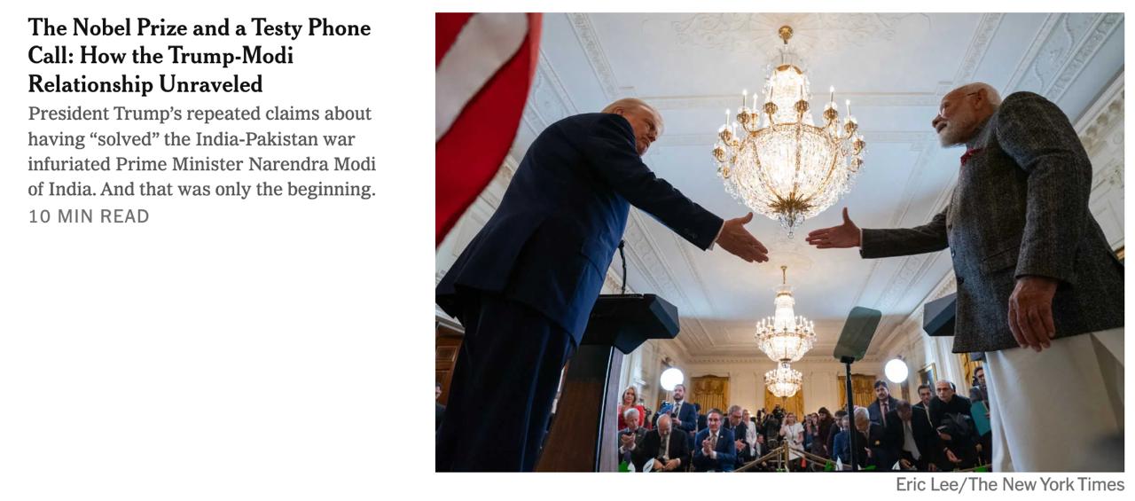 Заголовок на nytimes.com