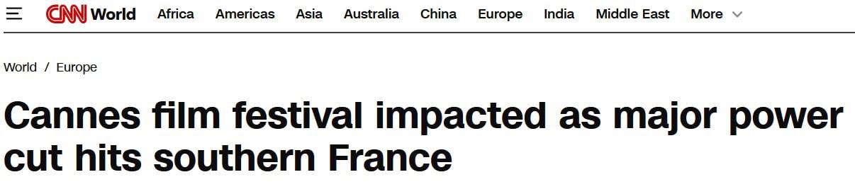 Снимок заголовка на edition.cnn.com