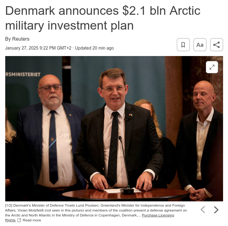 Снимок заголовка на reuters.com